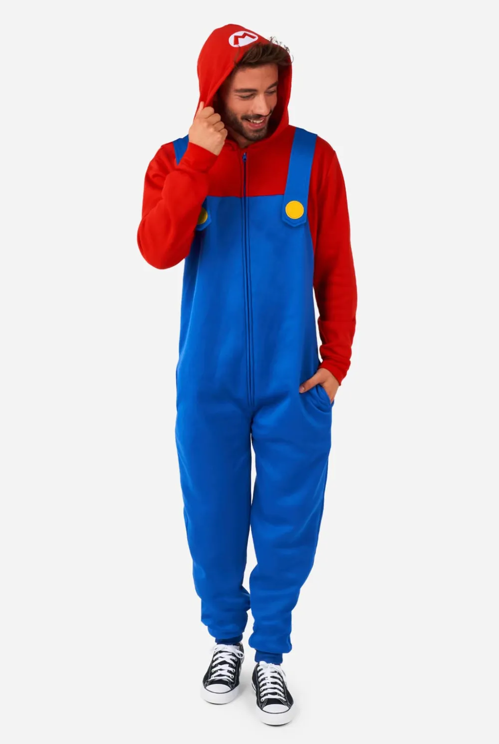 DAMES OppoSuits Karakter Onesies|Effen Gekleurde Onesies|Mario
