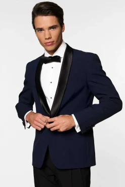 Heren OppoSuits Examen Smokings|Kerst Smokings|Midnight Blue