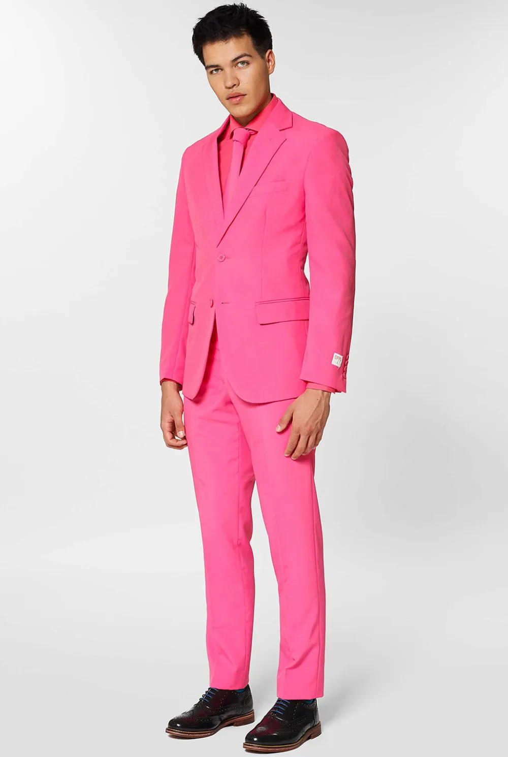 Heren OppoSuits Vrijgezellenfeest Pakken|Effen Gekleurde Pakken|Mr. Pink