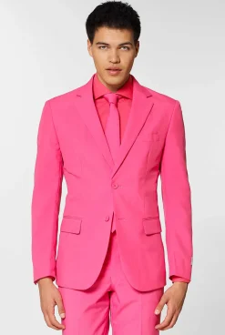 Heren OppoSuits Vrijgezellenfeest Pakken|Effen Gekleurde Pakken|Mr. Pink