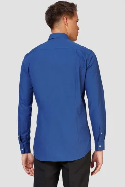 Heren OppoSuits Effen Gekleurde Overhemden|Navy Royale