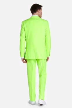 Heren OppoSuits Vrijgezellenfeest Pakken|Trouwpakken|Neon Lucky Lime