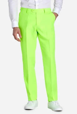 Heren OppoSuits Vrijgezellenfeest Pakken|Trouwpakken|Neon Lucky Lime