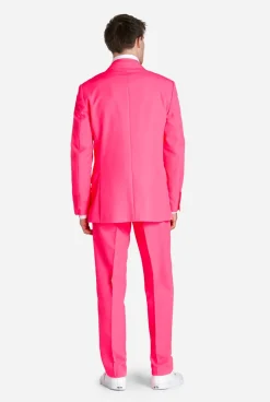 Heren OppoSuits Vrijgezellenfeest Pakken|Pride Pakken|Neon Pink Power