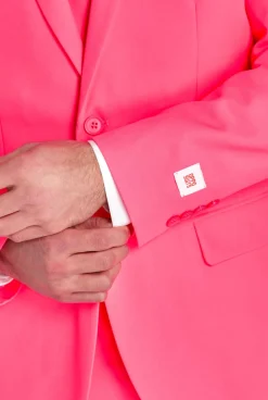 Heren OppoSuits Vrijgezellenfeest Pakken|Pride Pakken|Neon Pink Power