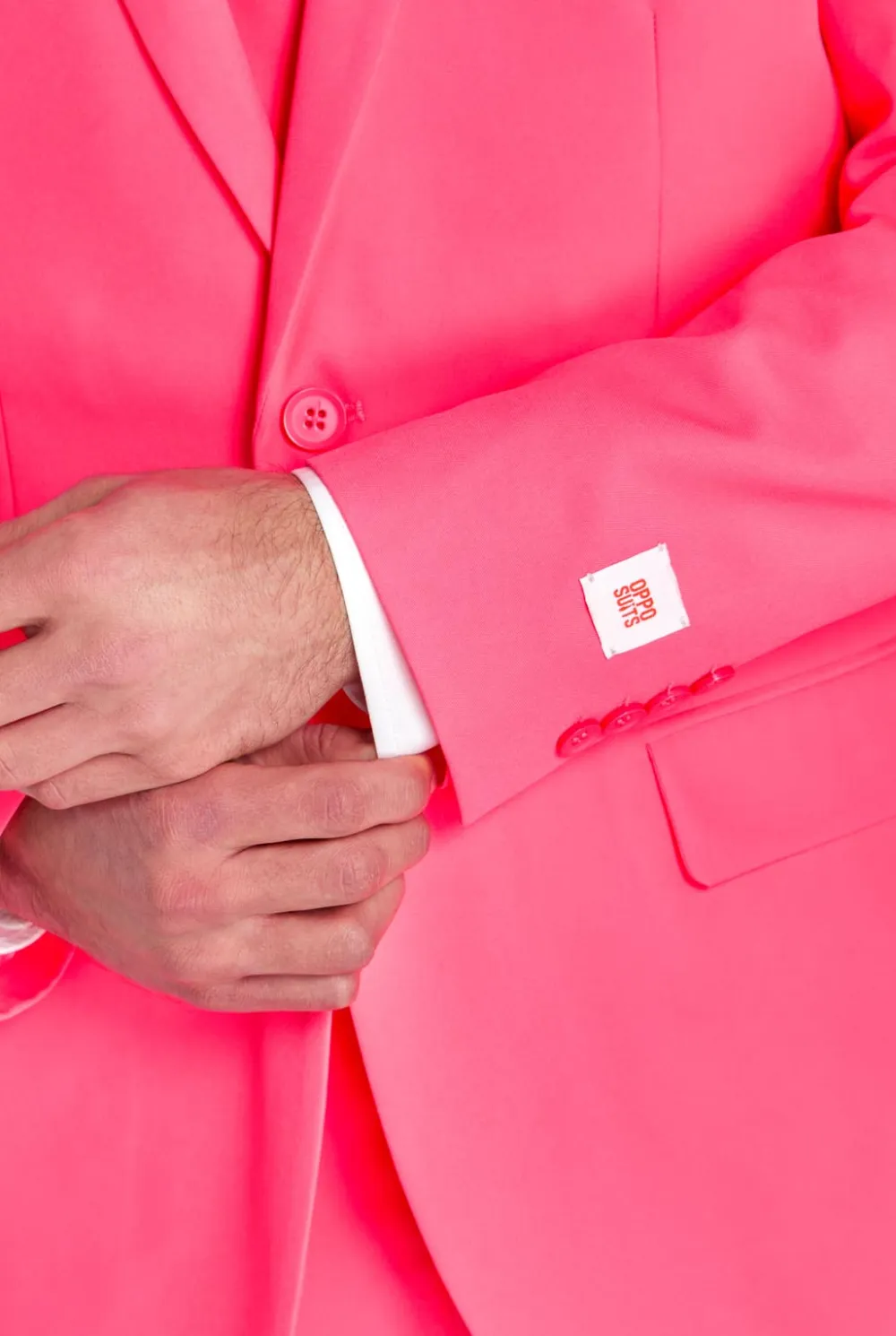 Heren OppoSuits Vrijgezellenfeest Pakken|Pride Pakken|Neon Pink Power