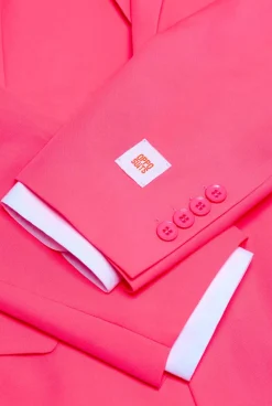 Heren OppoSuits Vrijgezellenfeest Pakken|Pride Pakken|Neon Pink Power