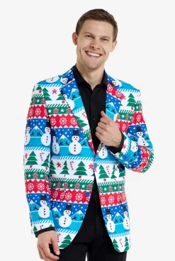 Heren OppoSuits Kerst Blazers|Nordic Snowman