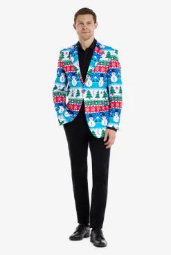 Heren OppoSuits Kerst Blazers|Nordic Snowman
