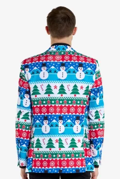 Heren OppoSuits Kerst Blazers|Nordic Snowman