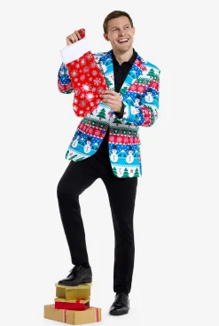 Heren OppoSuits Kerst Blazers|Nordic Snowman