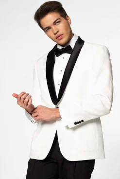 Heren OppoSuits Examen Smokings|Kerst Smokings|Pearly White