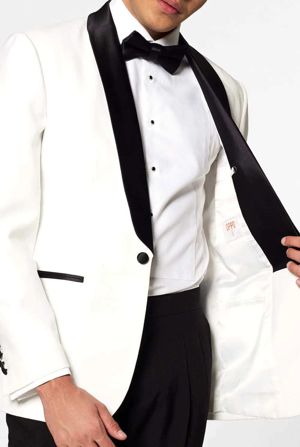 Heren OppoSuits Examen Smokings|Kerst Smokings|Pearly White