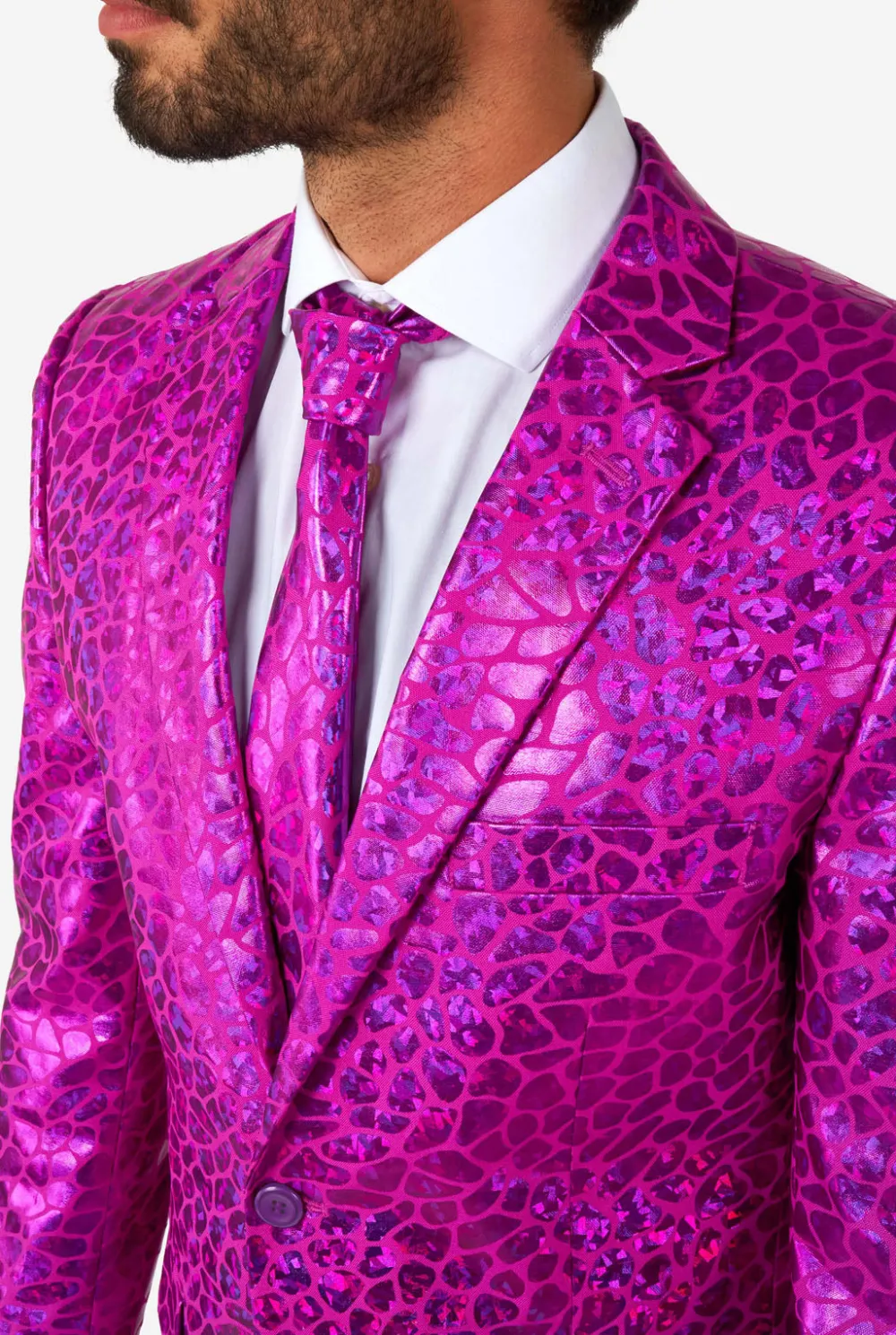 Heren OppoSuits Pride Pakken|Effen Gekleurde Pakken|Peppy Pink