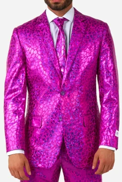 Heren OppoSuits Pride Pakken|Effen Gekleurde Pakken|Peppy Pink