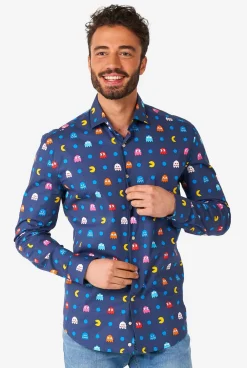 Heren OppoSuits Halloween Overhemden|Casual Overhemden|Pixel PAC-MAN™