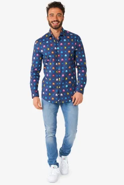 Heren OppoSuits Halloween Overhemden|Casual Overhemden|Pixel PAC-MAN™