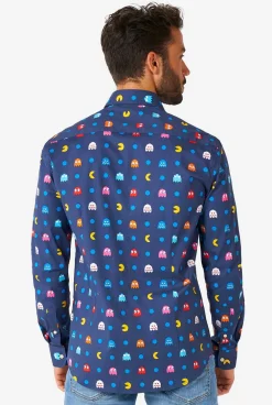 Heren OppoSuits Halloween Overhemden|Casual Overhemden|Pixel PAC-MAN™