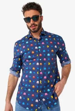 Heren OppoSuits Halloween Overhemden|Casual Overhemden|Pixel PAC-MAN™