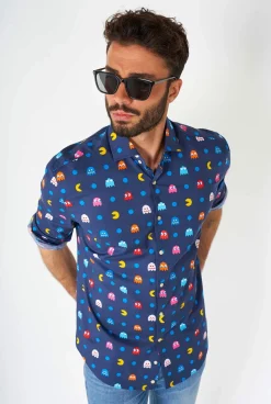 Heren OppoSuits Halloween Overhemden|Casual Overhemden|Pixel PAC-MAN™