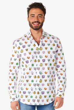 Heren OppoSuits Halloween Overhemden|Pixel Pokémon