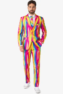 Heren OppoSuits Vrijgezellenfeest Pakken|Pride Pakken|Rainbow Glaze