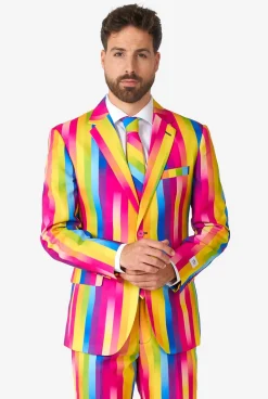 Heren OppoSuits Vrijgezellenfeest Pakken|Pride Pakken|Rainbow Glaze