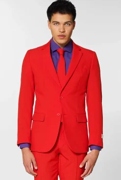 Heren OppoSuits Vrijgezellenfeest Pakken|Trouwpakken|Red Devil