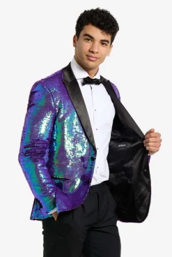 Heren OppoSuits Examen Smokings|Kerst Smokings|Sapphire Sequins