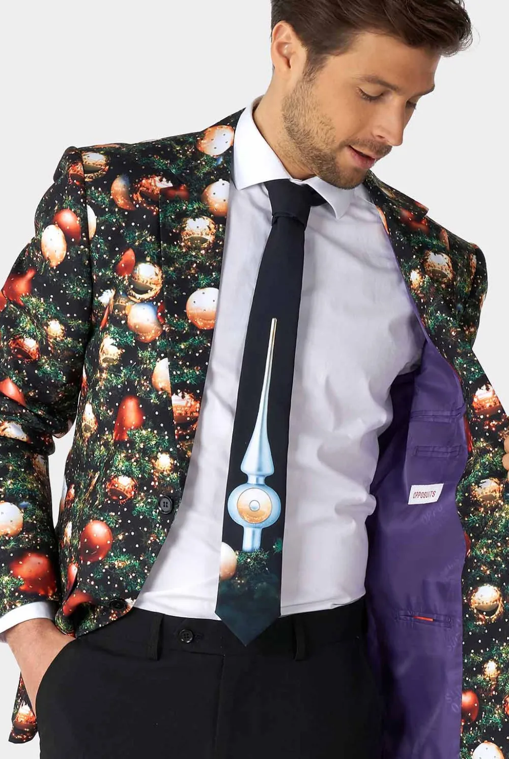 Heren OppoSuits Kerstpakken|Shine Pine