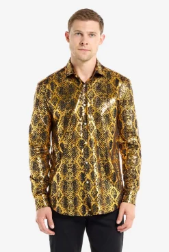 Heren OppoSuits Halloween Overhemden|Shiny Snake