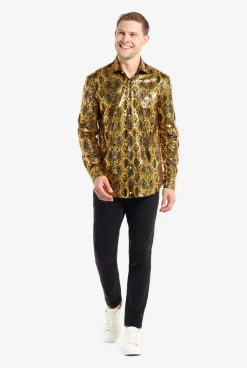 Heren OppoSuits Halloween Overhemden|Shiny Snake
