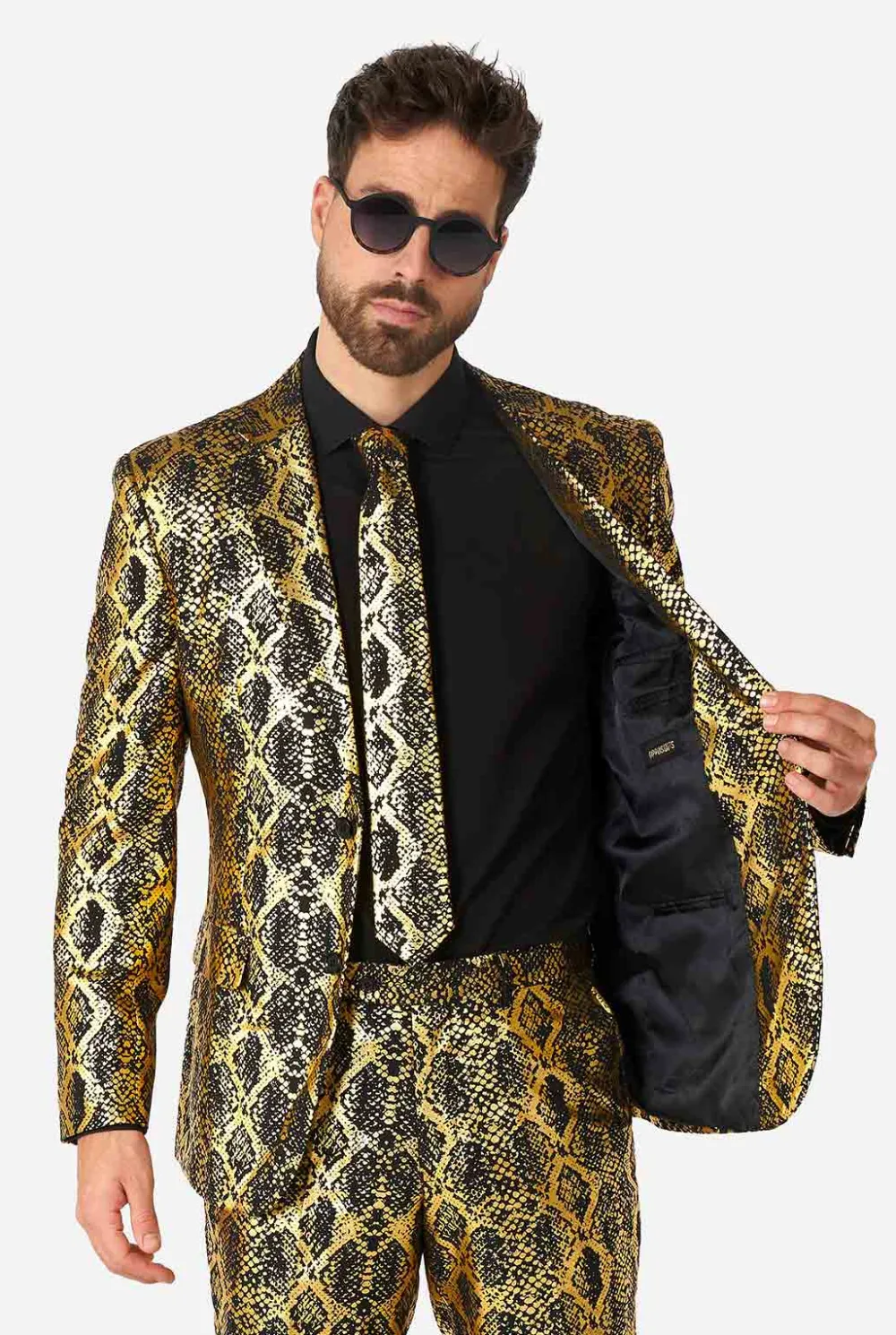 Heren OppoSuits Halloweenpakken|Vrijgezellenfeest Pakken|Shiny Snake