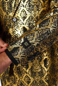 Heren OppoSuits Halloweenpakken|Vrijgezellenfeest Pakken|Shiny Snake