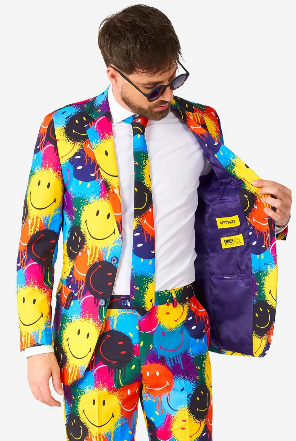 Heren OppoSuits Halloweenpakken|Trouwpakken|Smiley® Drip