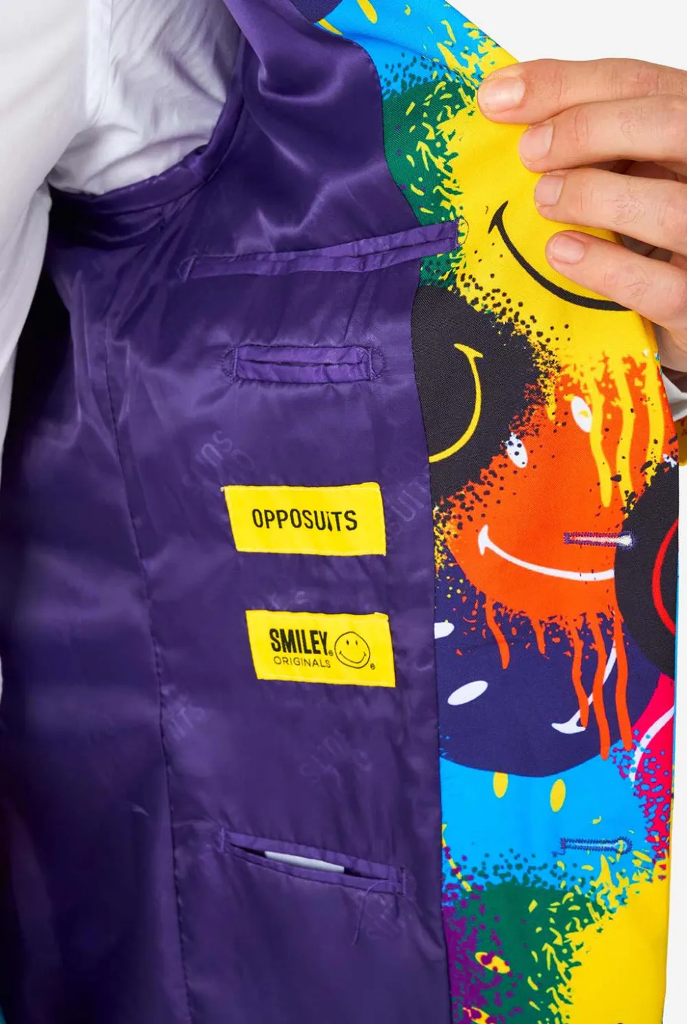 Heren OppoSuits Halloweenpakken|Trouwpakken|Smiley® Drip