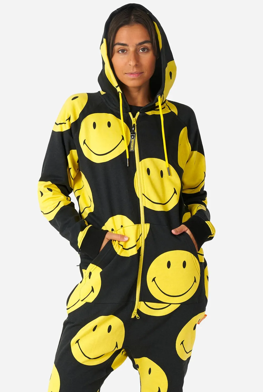 DAMES OppoSuits Effen Gekleurde Onesies|Onesies Met Print|Smiley Original®