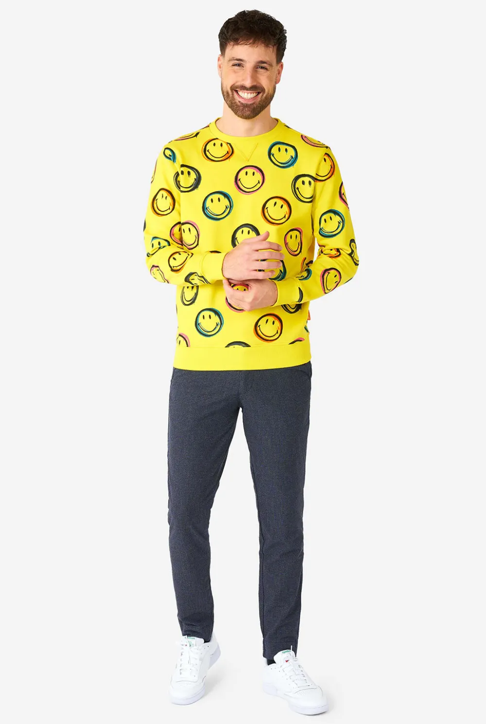 Heren OppoSuits Carnavals Sweaters|Smiley® Smudge
