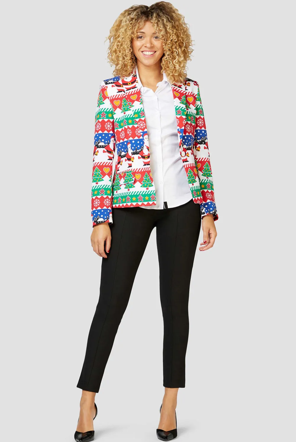 DAMES OppoSuits Party Blazers|Kerstblazers|Snazzy Santa