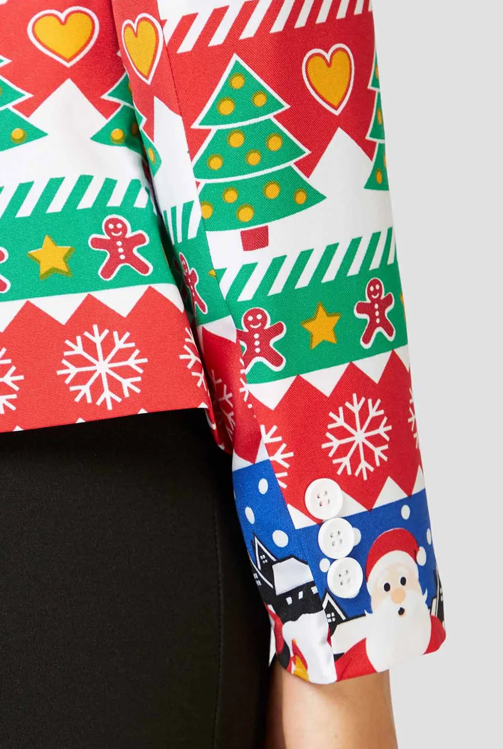 DAMES OppoSuits Party Blazers|Kerstblazers|Snazzy Santa