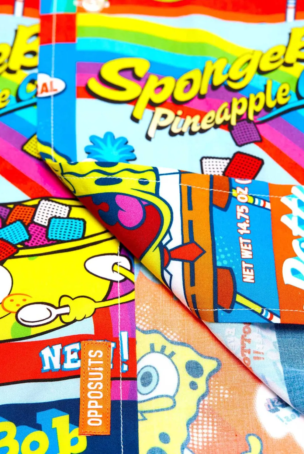 Heren OppoSuits Zomer Overhemden|Hawaii Shirts|SpongeBob™ Breakfast