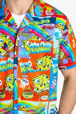 Heren OppoSuits Zomer Overhemden|Hawaii Shirts|SpongeBob™ Breakfast