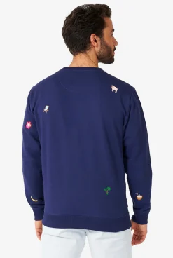 Heren OppoSuits Deluxe Sweaters|Summer Icons - Navy