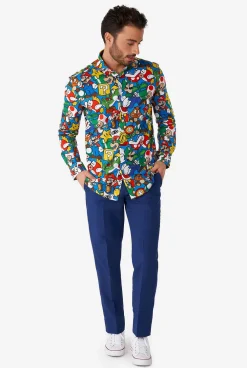 Heren OppoSuits Halloween Overhemden|Casual Overhemden|Super Mario™