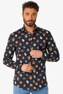 Heren OppoSuits Halloween Overhemden|Casual Overhemden|Super Mario™ Bad Guys