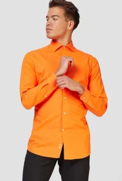 Heren OppoSuits Effen Gekleurde Overhemden|The Orange