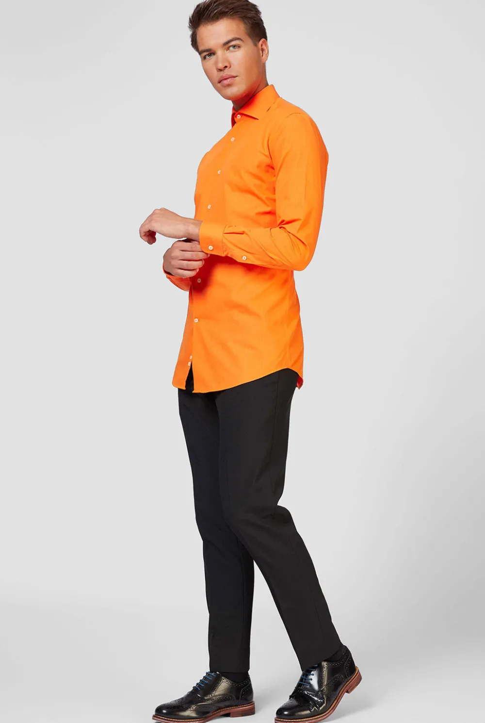 Heren OppoSuits Effen Gekleurde Overhemden|The Orange