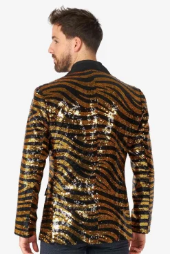 Heren OppoSuits Pailletten Blazers|Tiger Royale