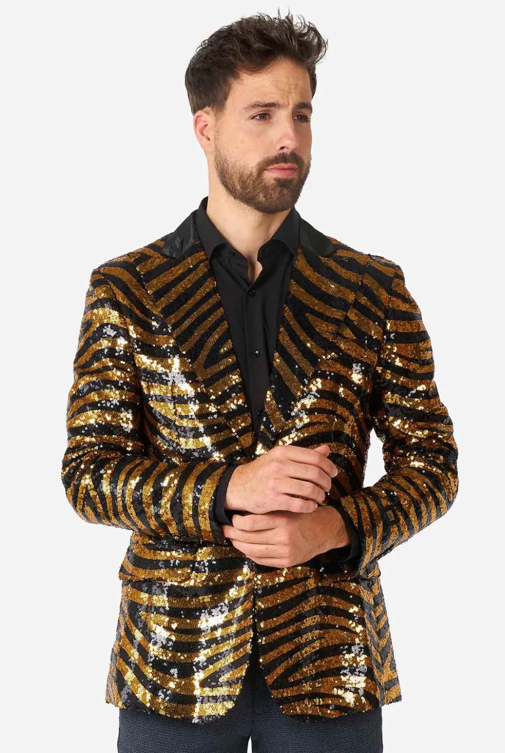 Heren OppoSuits Pailletten Blazers|Tiger Royale