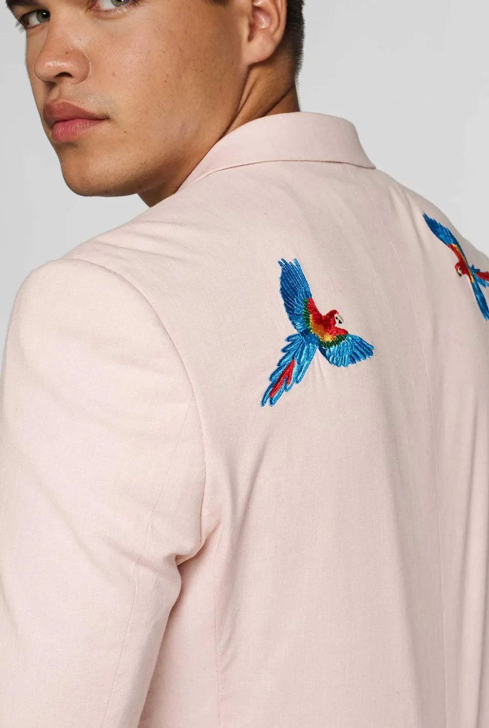Heren OppoSuits Deluxe Blazers|Zomer Blazers|Tropical - Birdie - Soft Pink